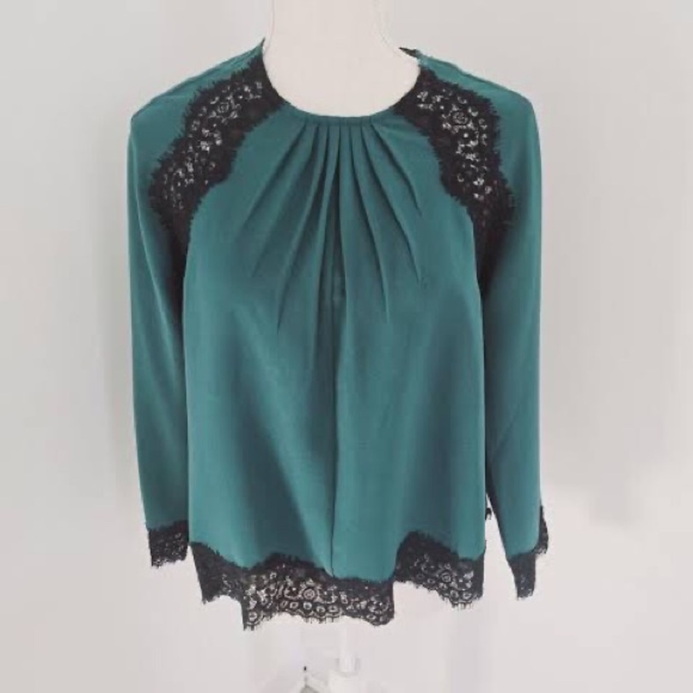 Tuckernuck Lace Trim Blouse